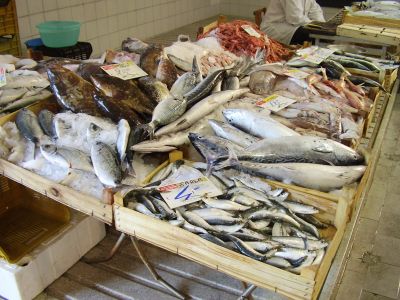 Vismarkt in Trapani
