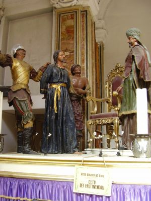 Chiesa del Purgatorio in Trapani
GesÃ¹ dinanzi ad Hanna (a cura del ceto dei Fruttivendoli)
