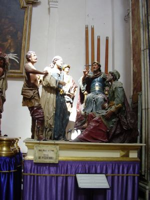 Chiesa del Purgatorio in Trapani
GesÃ¹ dinanzi ad Erode (a cura del ceto dei Pescivendoli)
