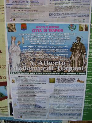 Programma dei Festeggiamenti Patronali 2008 in Trapani
