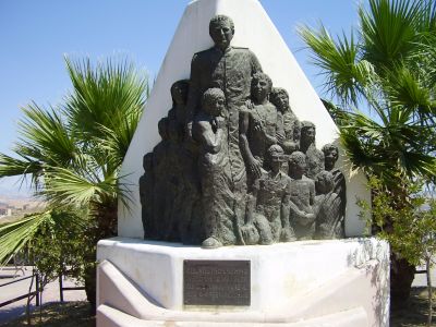 Standbeeld van Don Bosco in Agrigento
