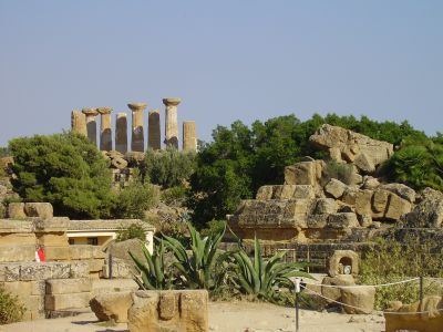 Valle dei Templi in Agrigento
Tempio di Zeus Olimpio (Giove)
Tempio dl Eracle (Ercole)
